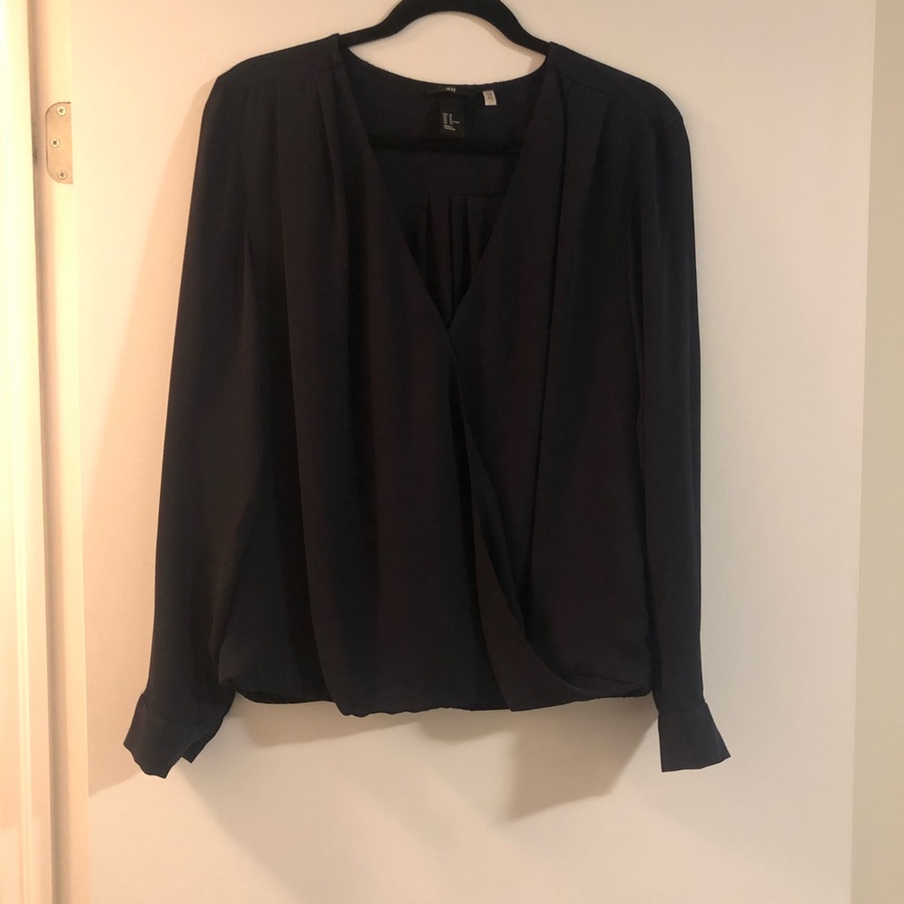 H&M navy blouse